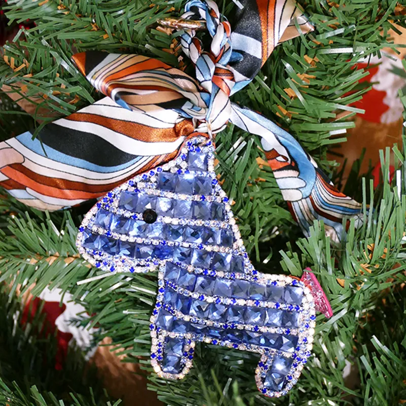 Someh Crystal Key Chain Blue Someh Crystal Key Chain Blue